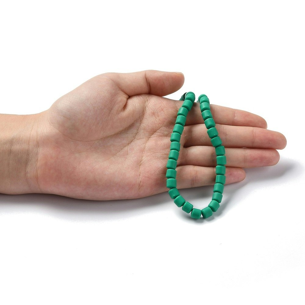 Polymerlerpärlor, Rör, Green, 61 st
