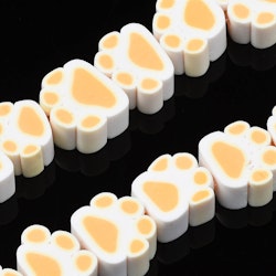 Polymerlerpärlor, Hundtass, Navajo White, 39 st