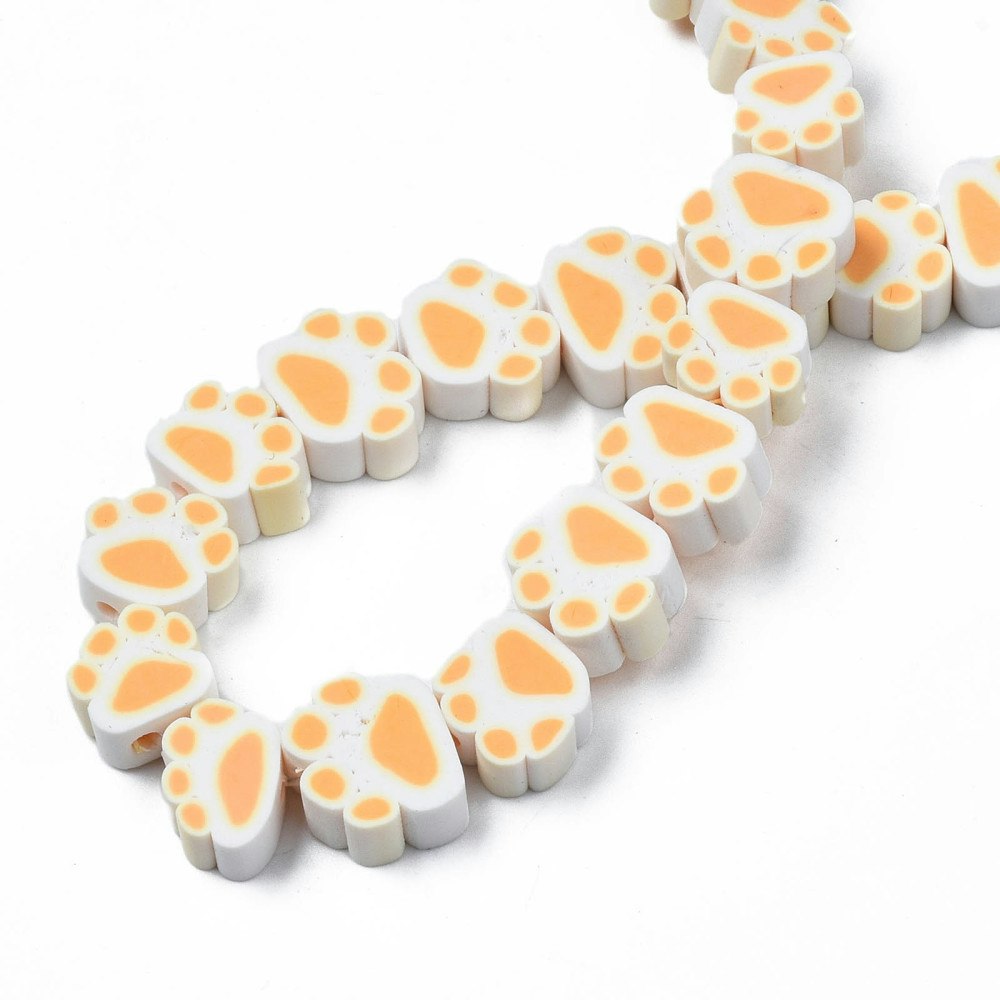 Polymerlerpärlor, Hundtass, Navajo White, 39 st