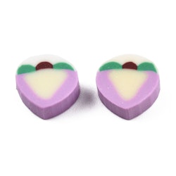 Polymerlerpärlor, Persika/Peach, Plum, 50 st