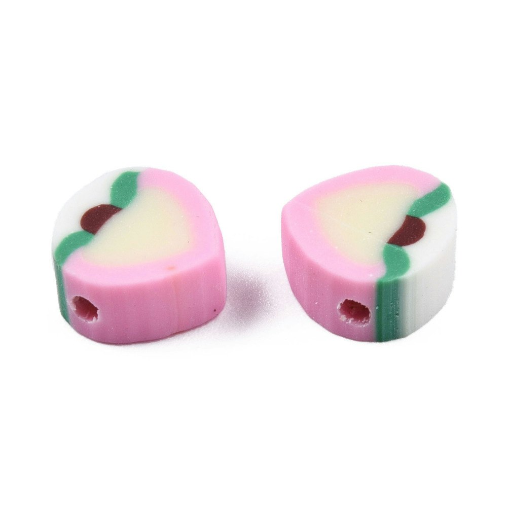 Polymerlerpärlor, Persika/Peach, Pearl Pink, 50 st
