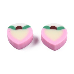 Polymerlerpärlor, Persika/Peach, Pearl Pink, 50 st
