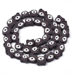 Polymerlerpärlor, Björn, Coconut Brown, 37-40 st