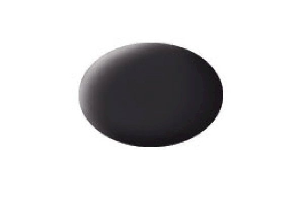 Revell Aqua Color, Matt Tar Black (RAL 9021), No 06