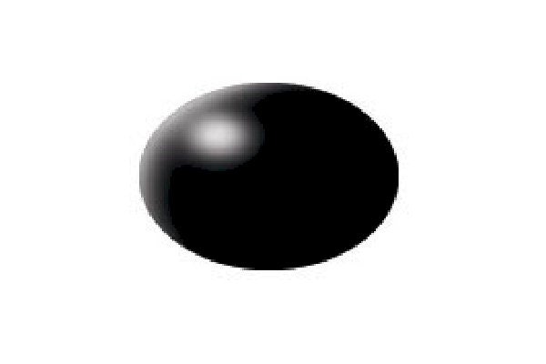 Revell Aqua Color, Silk Black (RAL 9005), No 302
