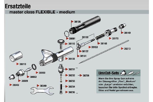 REVELL Spray Gun 'master class' Flexible