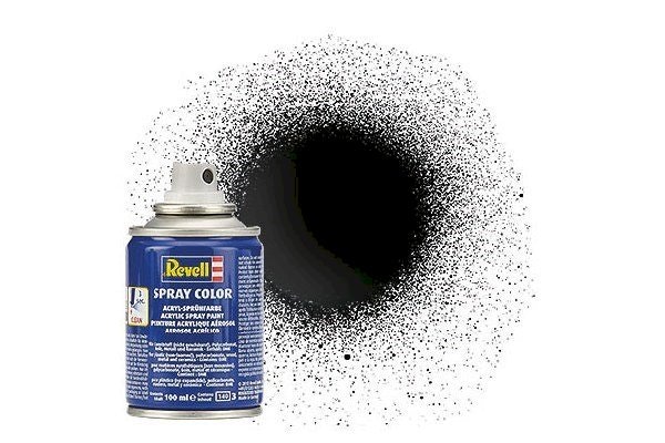 REVELL Spray black gloss 100 ml, No 07