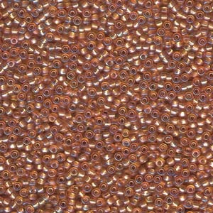 MIYUKI, Japanese Seed Beads, Round, 11/0, Silver-Lined Dark Gold AB