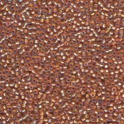 MIYUKI, Japanese Seed Beads, Round, 11/0, Silver-Lined Dark Gold AB