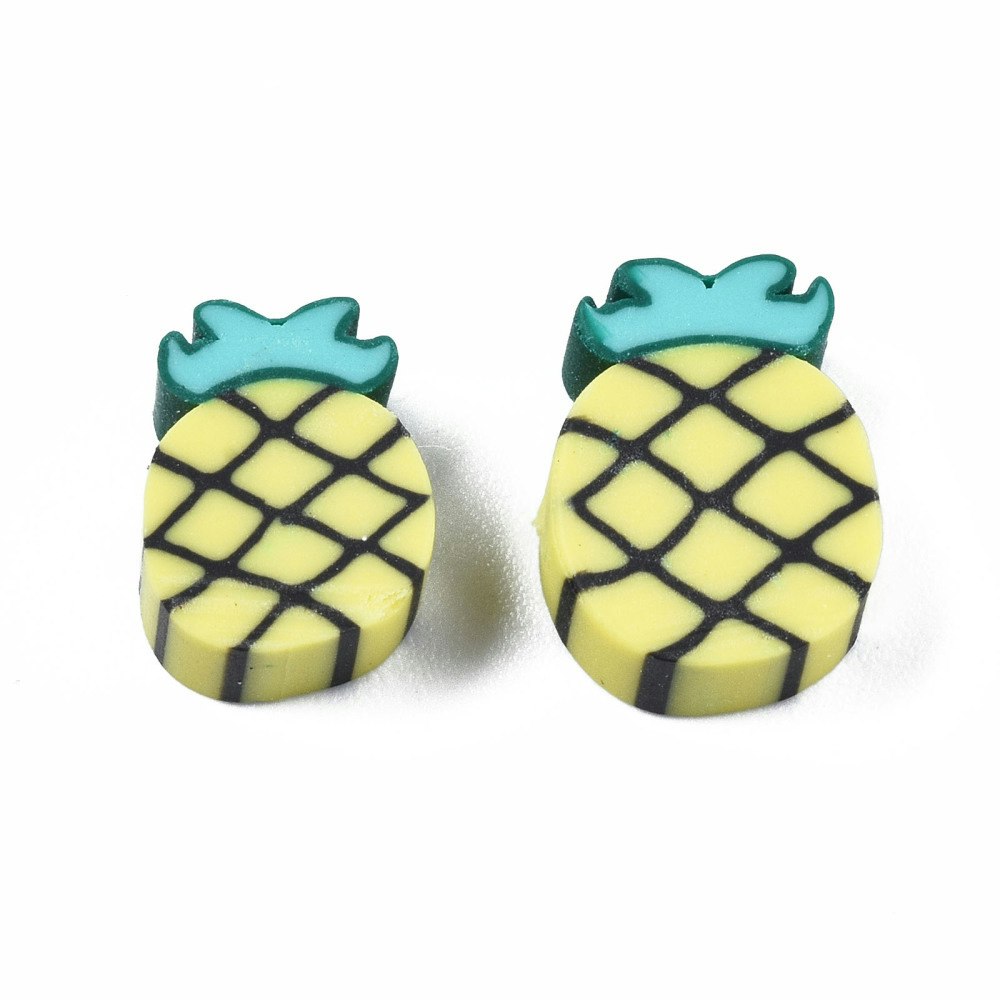 Polymerlerpärlor, Ananas, 50 st