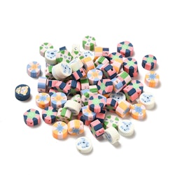 Polymerlerpärlor, Blandade, Olika motiv, 50 st