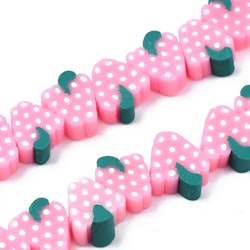 Polymerlerpärlor, Druvor, Pearl Pink, 36-40st