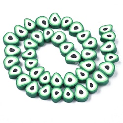 Polymerlerpärlor, Avokado, Sea Green, 36-40st