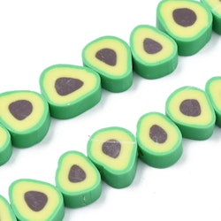 Polymerlerpärlor, Avokado, Spring Green, 36-40st