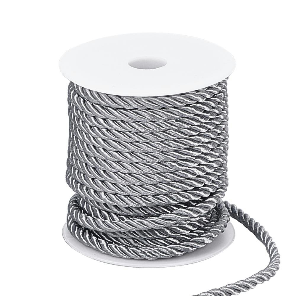 Polyestertråd, Dark Grey, 5mm, 18m