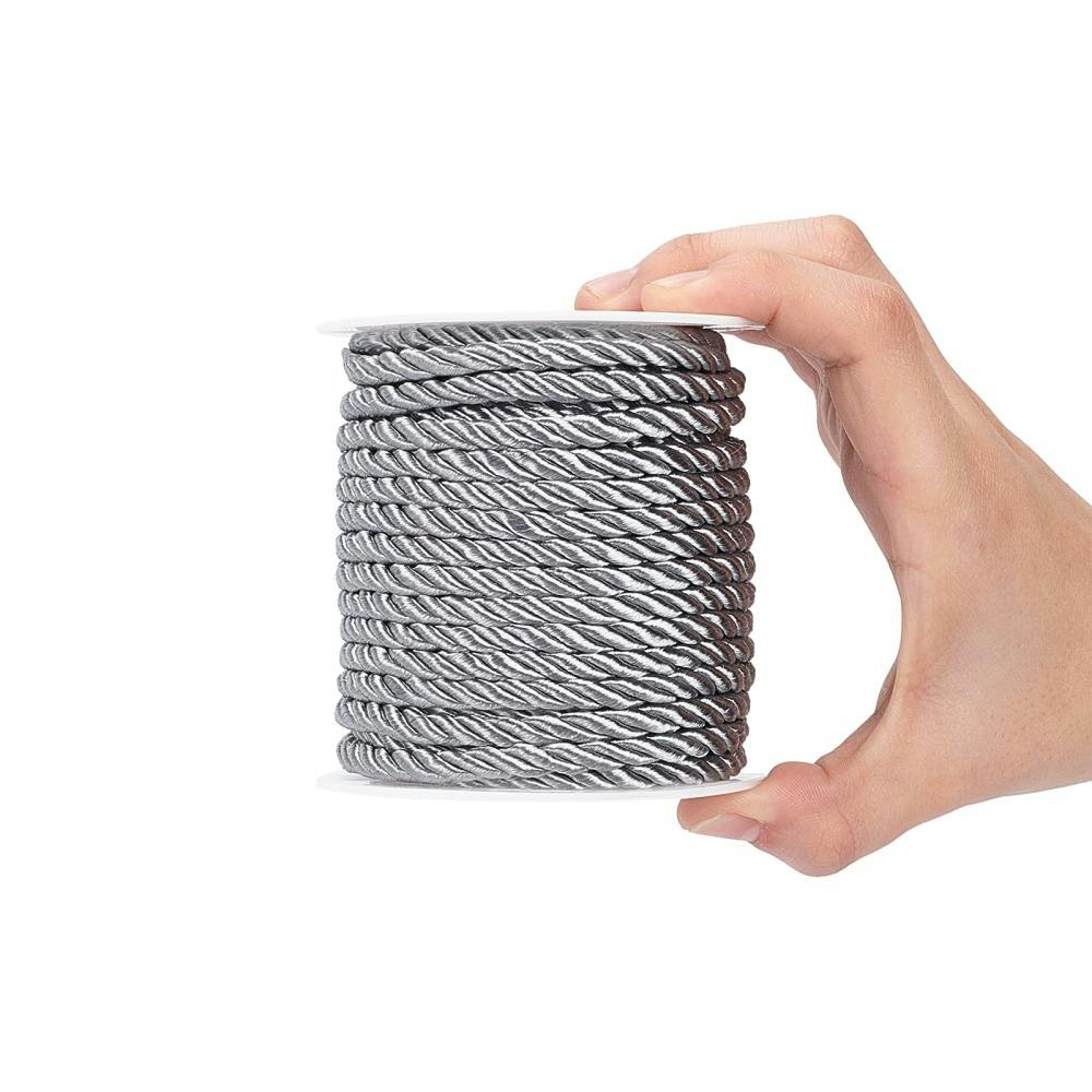 Polyestertråd, Dark Grey, 5mm, 18m