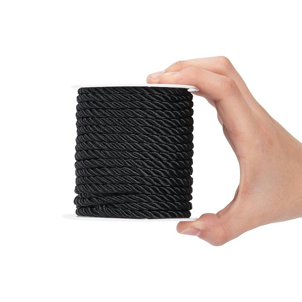 Polyestertråd, Black, 5mm, 18m