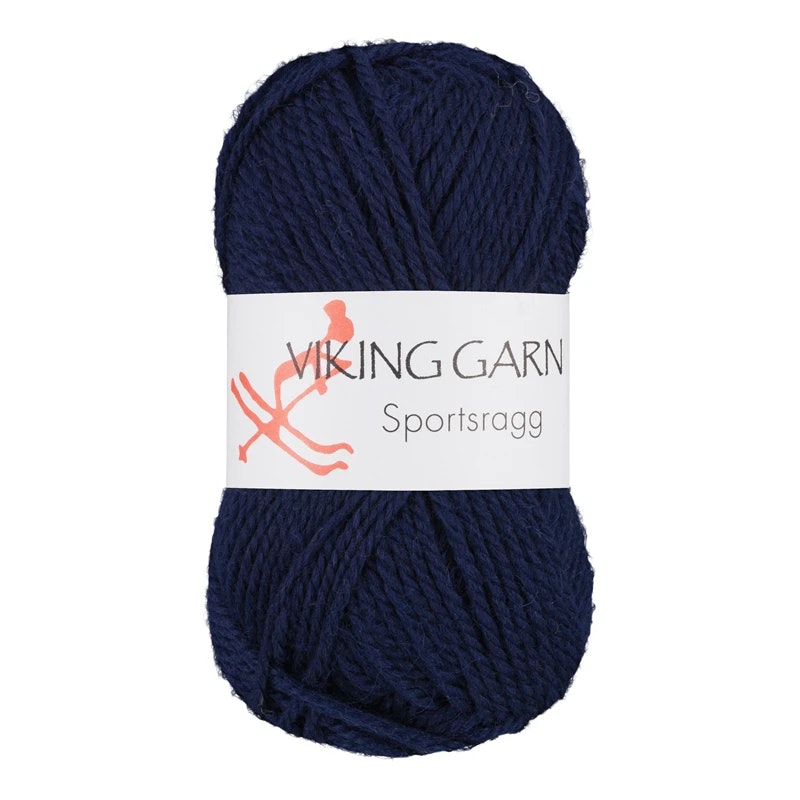 Garn Sportsragg, 50g, Kungsblått, 526