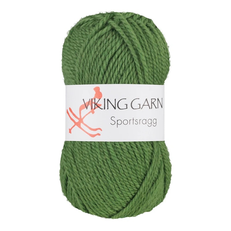 Garn Sportsragg, 50g, Grön, 533