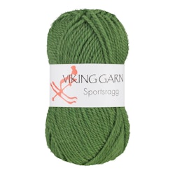 Garn Sportsragg, 50g, Grön, 533