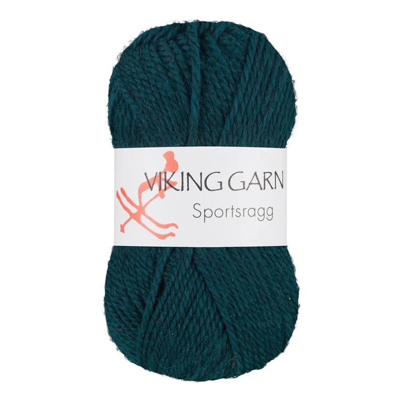 Garn Sportsragg, 50g, Mörk Petroleum, 534