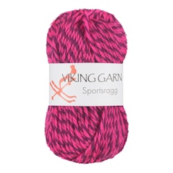 Garn Sportsragg, 50g, Multi Rosa/Lila, 556