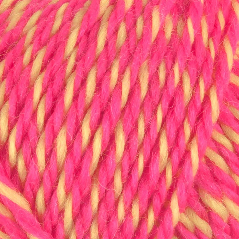 Garn Sportsragg, 50g, Multi Rosa/Gul, 557