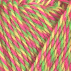 Garn Sportsragg, 50g, Multi Neon, 558