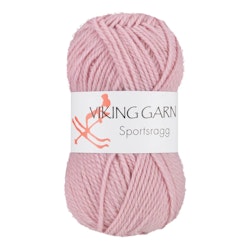 Garn Sportsragg, 50g, Ljus Rosa, 574