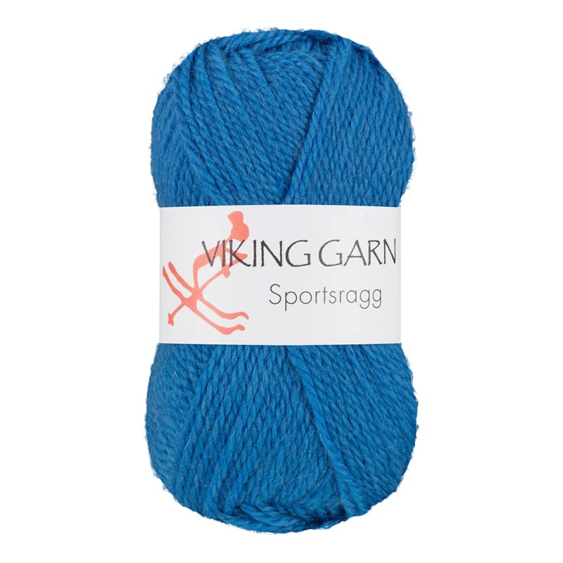 Garn Sportsragg, 50g, Blå, 575