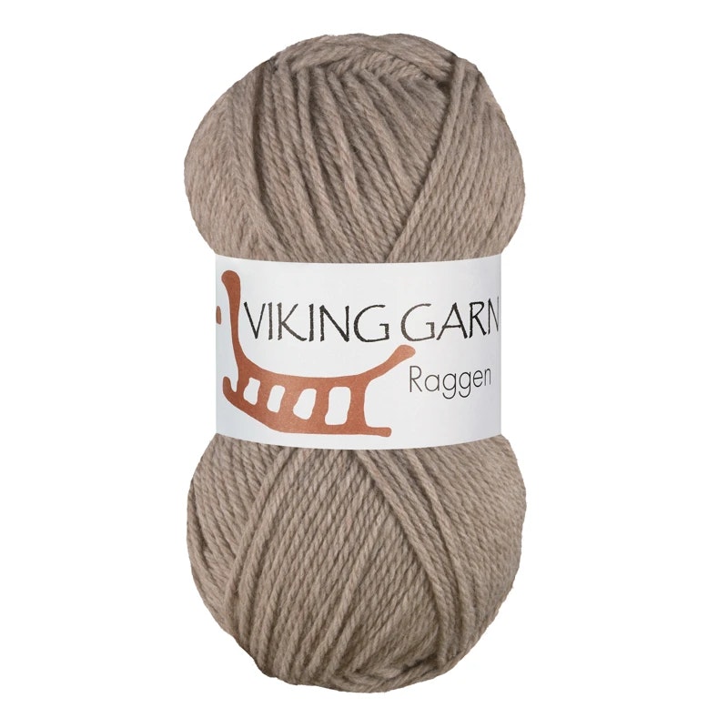 Garn Raggen, 150g, Ljus Brun, 709