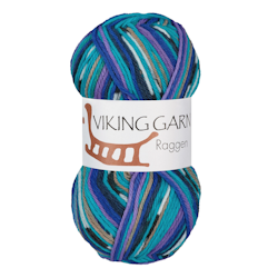 Garn Raggen, 150g, Multi Turkos, 764