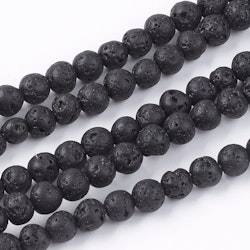 Natural Lava Rock Beads, 4,5mm, Ca 95 st