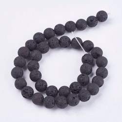 Natural Lava Rock Beads, 10mm, Ca 40 st