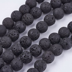 Natural Lava Rock Beads, 10mm, Ca 40 st