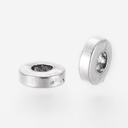 Mellandel Rund, 6x2mm, 50st, Antik Silver