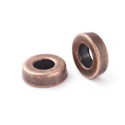 Mellandel Rund, 6x2mm, 50st, Red Copper
