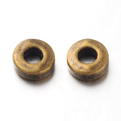 Mellandel Rund, 6x2mm, 50st, Antique Bronze