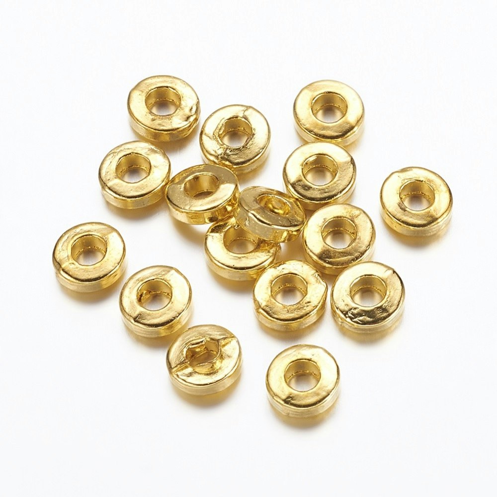 Mellandel Rund, 6x2mm, 50st, Golden