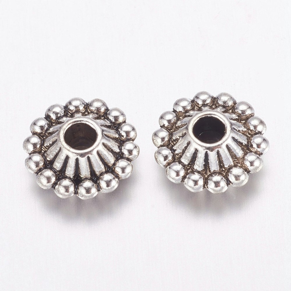 Mellandel, Bicone, 11x5mm, 25st, Antique Silver