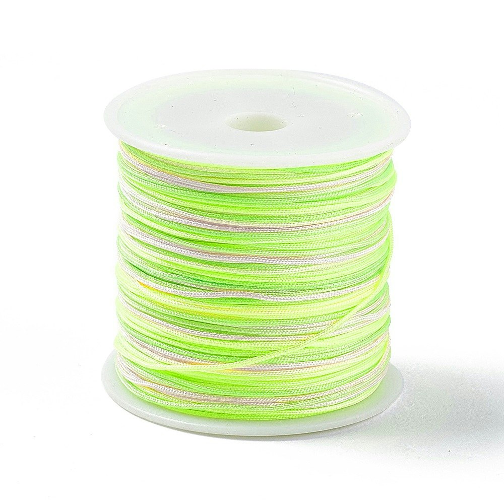 Nylontråd, Green Yellow, Flerfärgad, 0,8mm, 50m