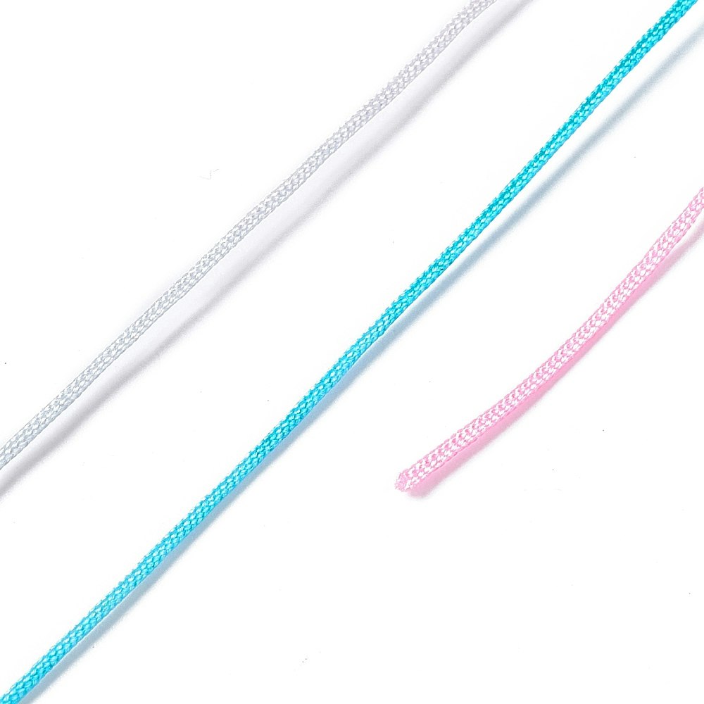 Nylontråd, Deep Sky Blue, Flerfärgad, 0,8mm, 50m