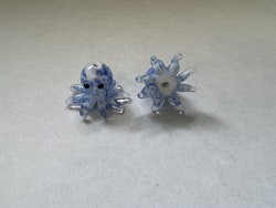 Lampwork, Glaspärlor, Bläckfisk, Royal Blue