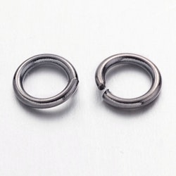 Bindringar, 6x1 mm, Gunmetal, Mässing, 50 st