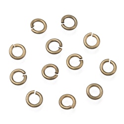 Bindringar, 5x1 mm, Antique Bronze, Mässing, 50 st
