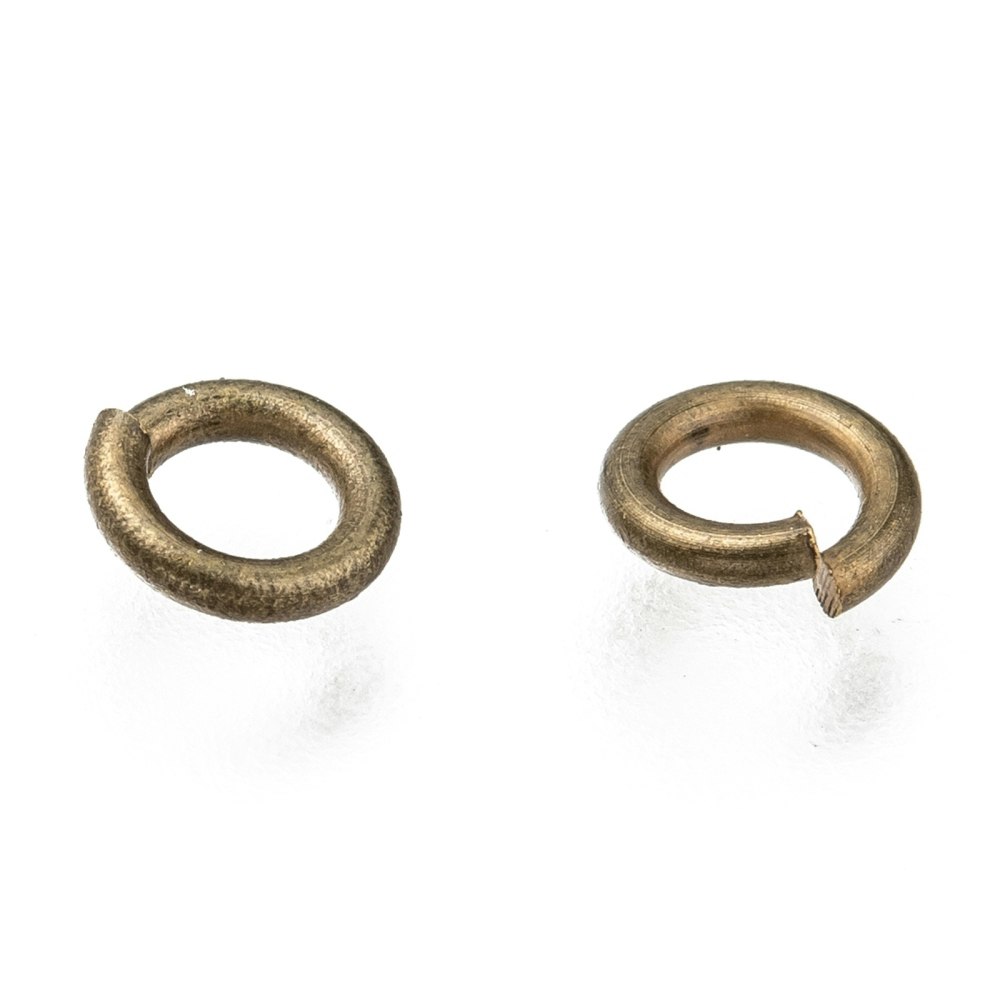 Bindringar, 5x1 mm, Antique Bronze, Mässing, 50 st