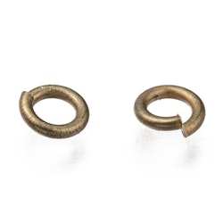 Bindringar, 5x1 mm, Antique Bronze, Mässing, 50 st