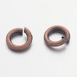 Bindringar, 5x1 mm, Red Copper, Mässing, 50 st