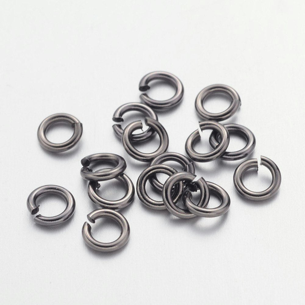 Bindringar, 5x1 mm, Gunmetal, Mässing, 50 st