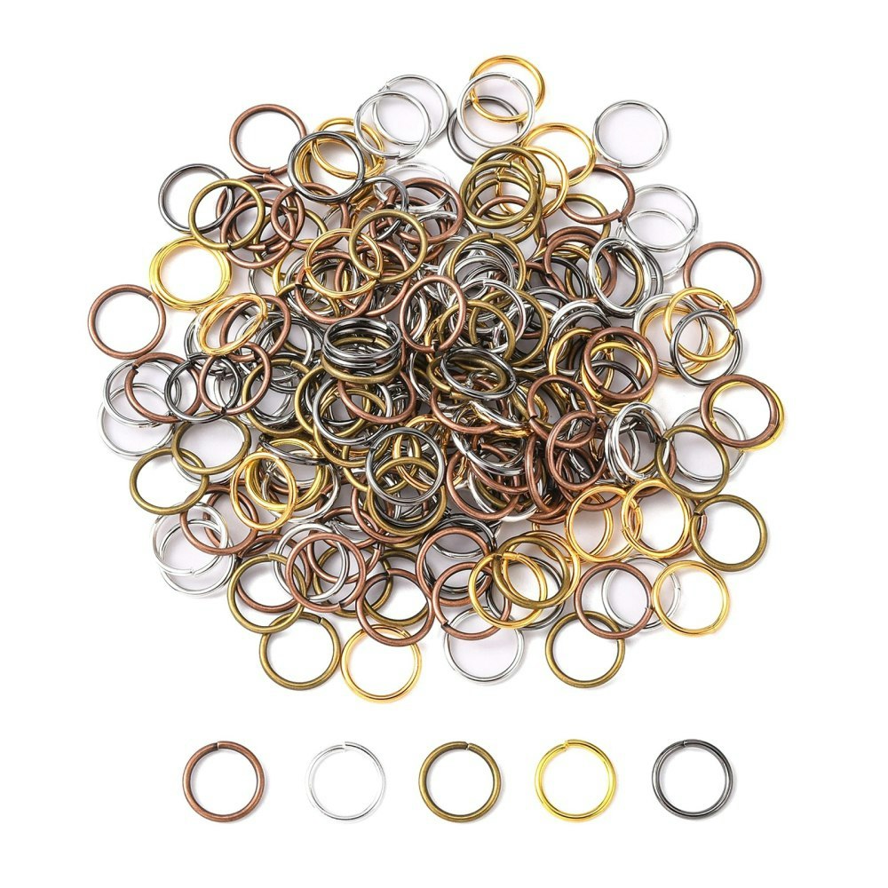 Bindringar, 5x1 mm, Mixade, Mässing, 50 st